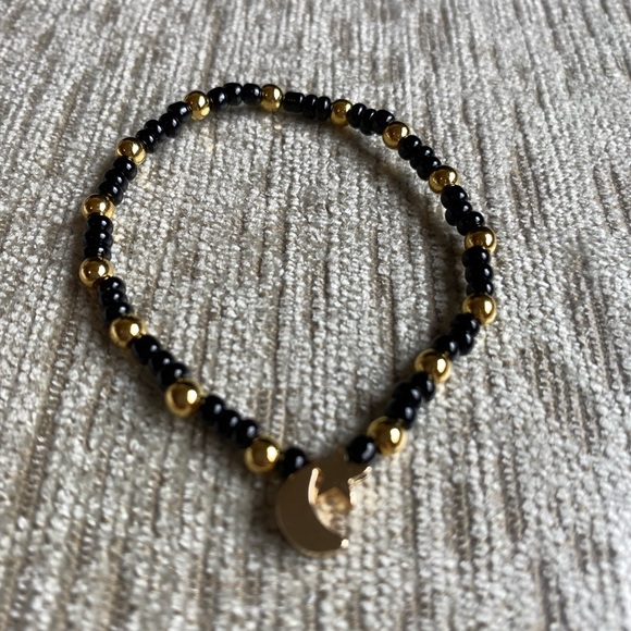 Crescent & Star Handmade Beaded Bracelet - Picture 2 of 4